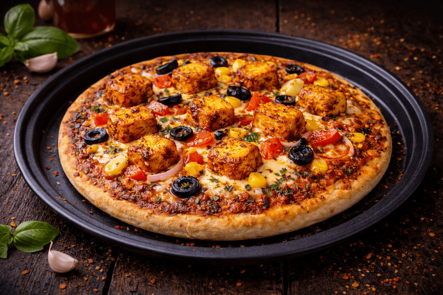 Paneer Tikka Pizza